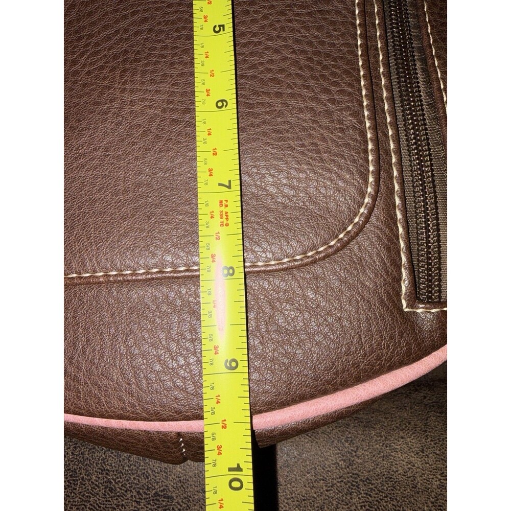 Montana West Pink Brown Western Crossbody Bag with Turquoise Accent - Picture 12 of 16